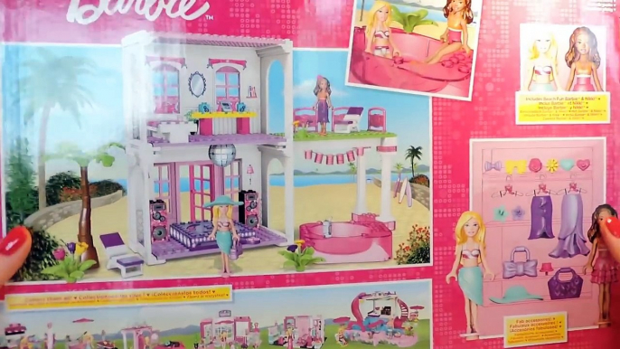 BARBIE BEACH HOUSE MEGA BLOKS * LEGO BARBIE CASA DE PLAYA * MAISON DE LA PLAGE DE BARBIE