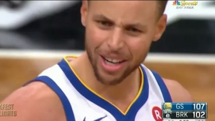 Stephen Curry 6 Fouls !! Fouled Out !! Nets vs. Warriors NBA