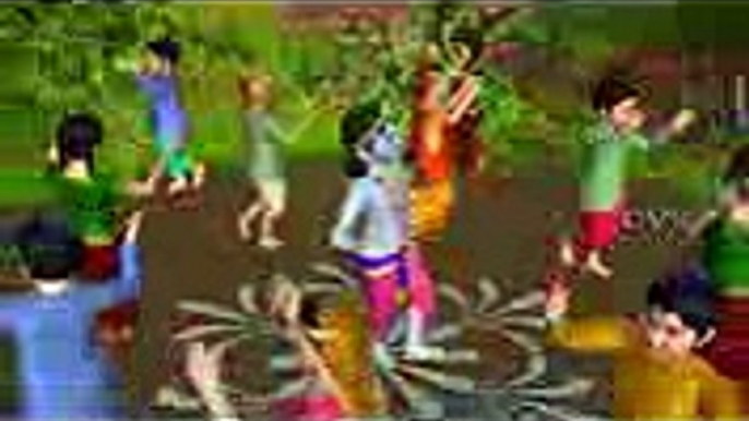 Tharangam Tharangam - 2  - 3D Animation Krishna songs for kids ( Telugu Rhymes )