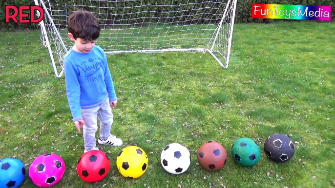 Learn Colors with Balls for Children, Toddlers and Babies _ Colours with Soccer Balls-oPwVVlWZamg