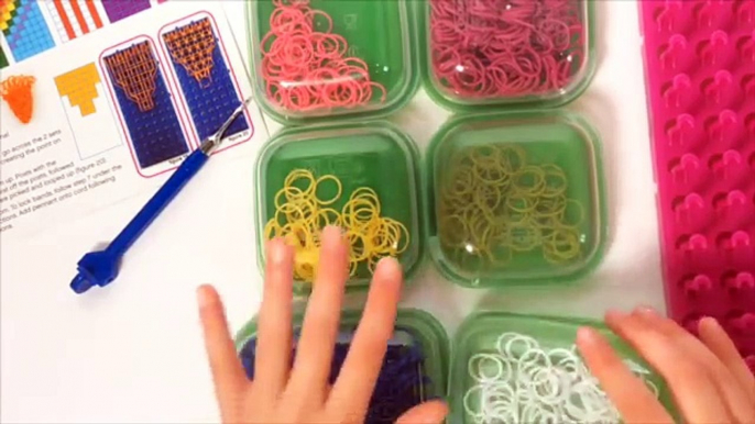 How to make a Super Cra-Z-Loom Rainbow Cuff Bracelet: Loom Tutorial