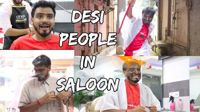 Comedy : Desi People In Salon - Amit Bhadana