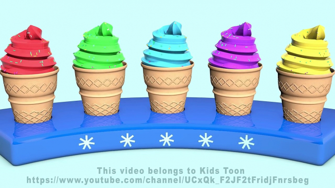 Colors for Children to Learn with 3D Soft Ice Cream - Colours for Kids to Learn(1)