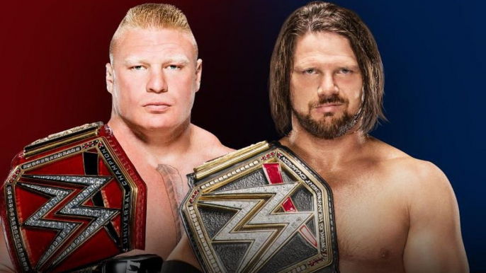 WWE Survivor Series 2017 - Brock Lesnar (Campeón Universal de WWE) vs. AJ Styles (Campeón Mundial de WWE)