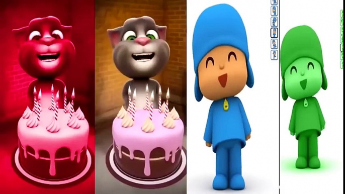 ✿Learn Colors with My Talking TOM Pocoyo Colours for Kids animation education cartoon compilation (3)