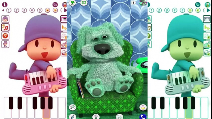 ✿ Learn Colors with Pocoyo and Talking Ben Funny Dog Colours for Kids Children Toddlers Education