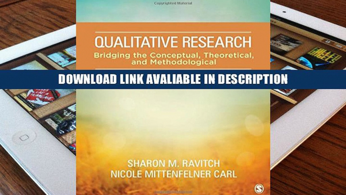 eBook Qualitative Research: Bridging the Conceptual, Theoretical, and Methodological Full eBooks