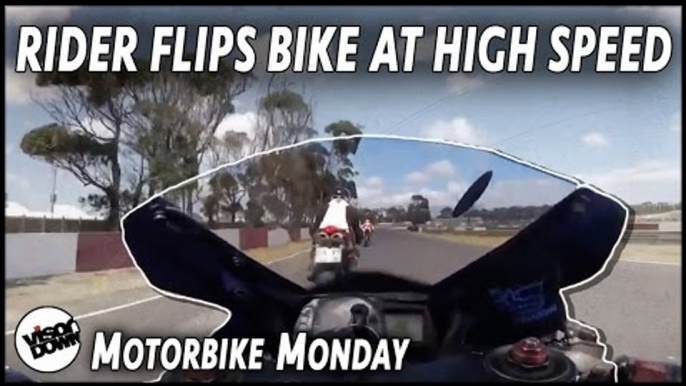 Rider flips motorcycle at high speed | Motorbike Monday