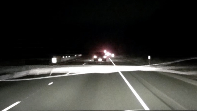 California Family Drives Over Downed Power Lines on Highway