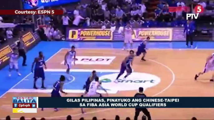 SPORTS BALITA: Gilas PIlipinas, pinayuko ang Chinese-Taipei sa FIBA Asia World Cup qualifiers