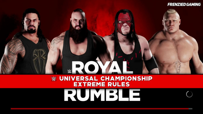 WWE 2K18 Braun Strowman Vs Kane Vs Roman Reigns Vs Brock Lesnar WWE Universal Championship