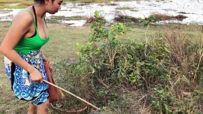 Brave Girl Catch Village Snake in My Village How To Catch Village Snake In My Village