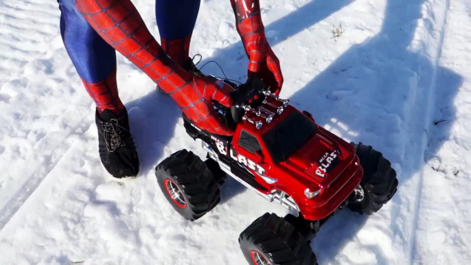 Spiderman vs Venom In Real Life! Superhero Battle & Monster Truck Movie! | Superheroes | Spiderman | Superman | Frozen Elsa | Joker