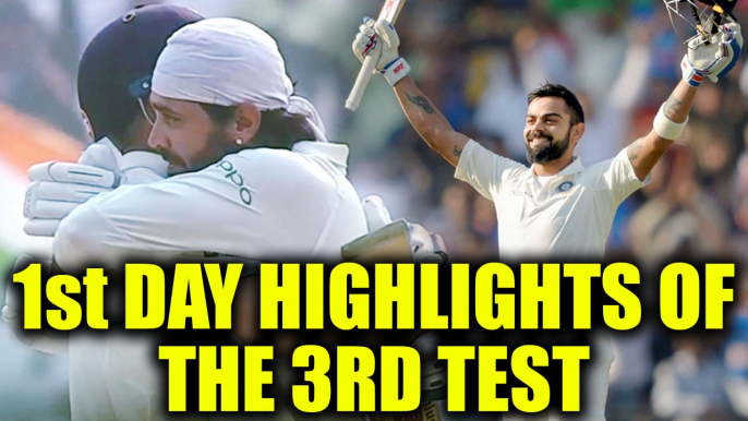 India vs SL 3rd test 1st day highlights: Virat Kohli slams 156 runs, Vijay dismissed for 155