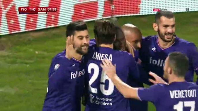 Babacar K. Goal HD - Fiorentina	1-0	Sampdoria 13.12.2017