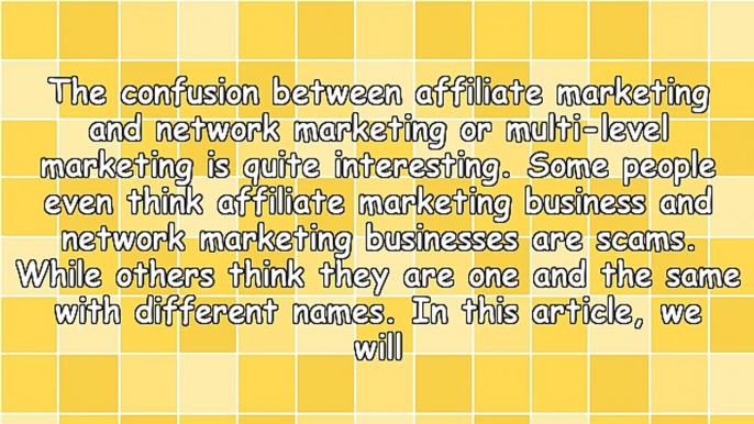 Battle Between Affiliate Marketing and Network Marketing