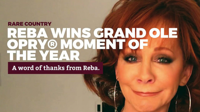 Reba McEntire Wins Grand Ole Opry Moment of the Year | Rare Country Awards