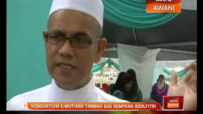 Konsortium E-Mutiara tambah bas sempena Aidilfitri