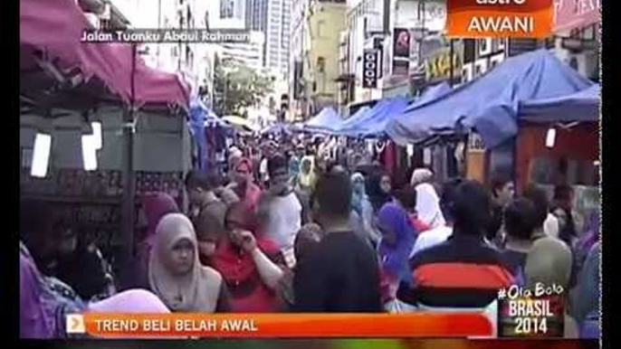 Trend membeli belah awal menjelang Aidilfitri