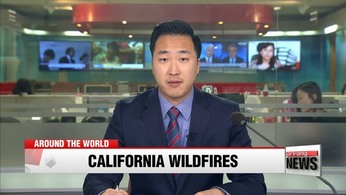 Thousands evacuated as California wildfires spread