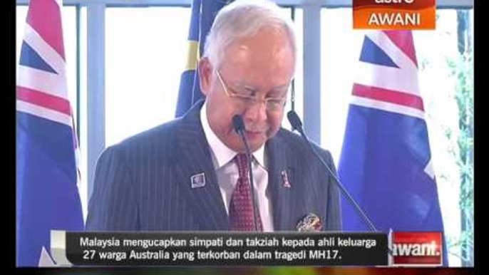 Nahas MH17: Malaysia ucapkan takziah kepada Australia