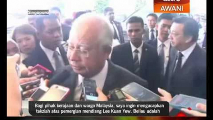 PM beri penghormatan terakhir kepada mendiang Lee Kuan Yew