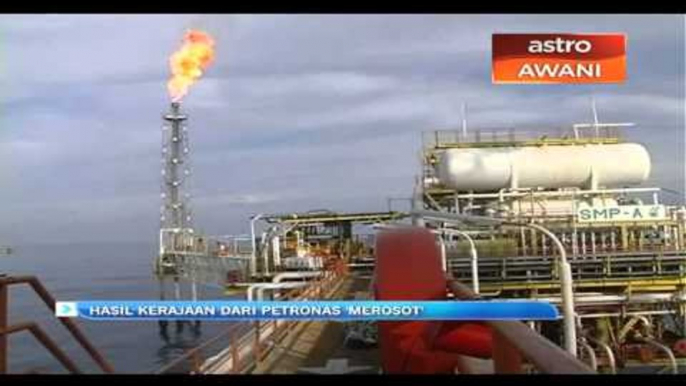 Hasil kerajaan dari Petronas 'merosot'