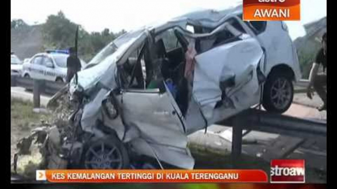 Kes kemalangan tertinggi di Kuala Terengganu berbanding daerah lain