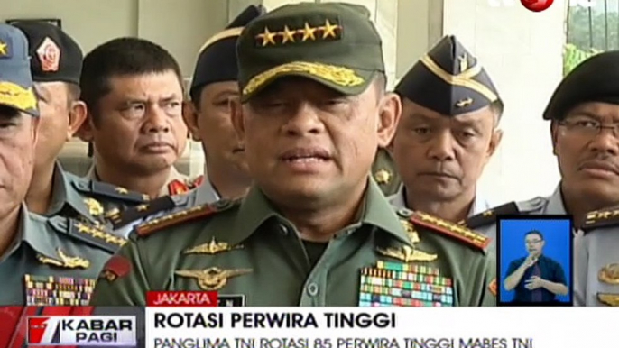 Panglima TNI Rotasi 85 Perwira Tinggi Mabes TNI