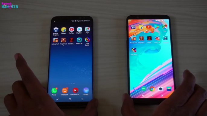 OnePlus 5T vs Samsung Galaxy S8 Plus Speed and Camera Comparison-gtjxLqYgkRw