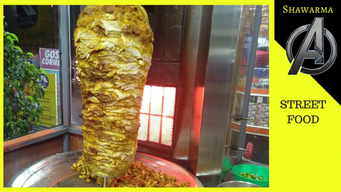 STREET FOOD-shawarma making-arabic street food-shawarma recipe