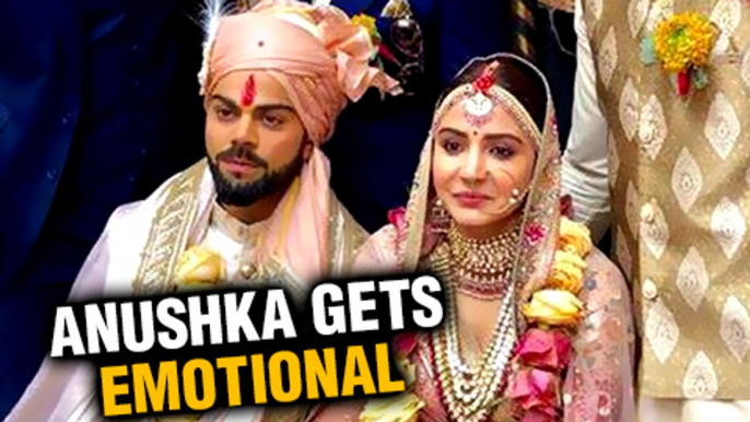 Anushka Sharma CRIES At Wedding Mandap VIDEO  Virat Kohli Anushka Sharma Wedding