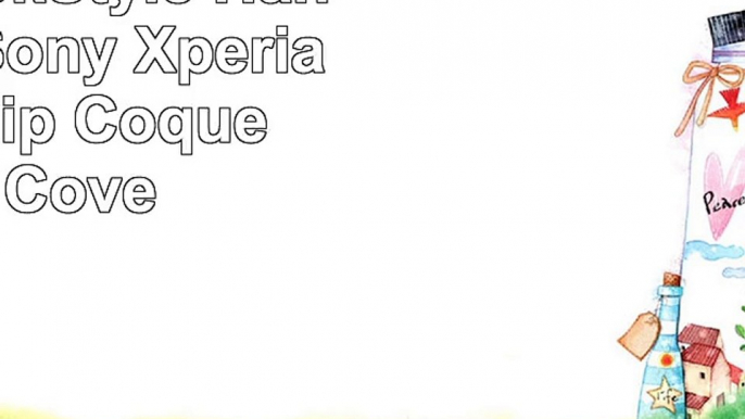 Dorigine Numia Design Luxe BookStyle Handytasche Sony Xperia E3 noir flip Coque style
