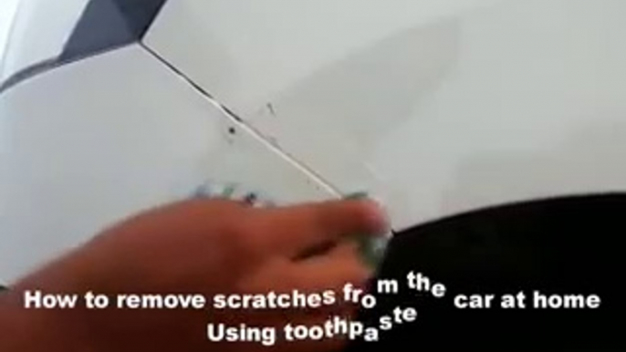 How to remove scratches from the car at home Usi