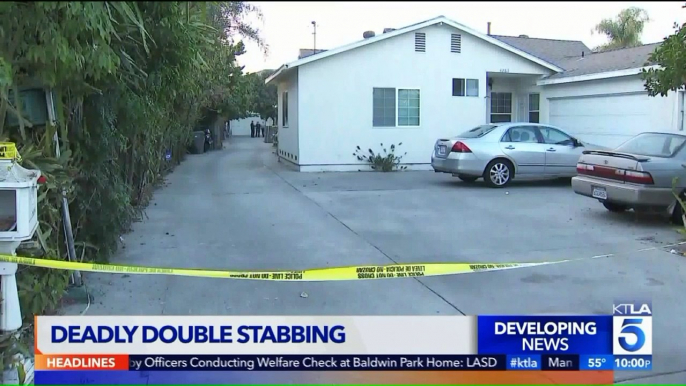 Officers Conducting Welfare Check Find Man, Woman Fatally Stabbed in California