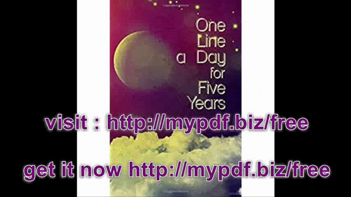 One Line A Day For Five Years 5 Years Of Memories, Blank Date No Month, 6 x 9, 365 Lined Pages