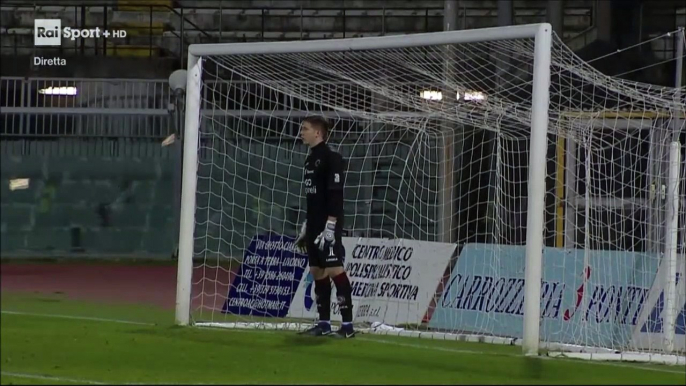 2-2 Simone Corazza Penalty Goal Italy  Serie C  Girone A - 18.12.2017 Livorno 2-2 Piacenza Calcio