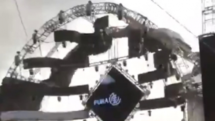 Steel Structure Falls During A Rave Party