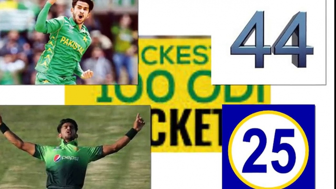 Hasan ali need how many wickets in odi matches to break fastest 100 wicket record of mitchell starc