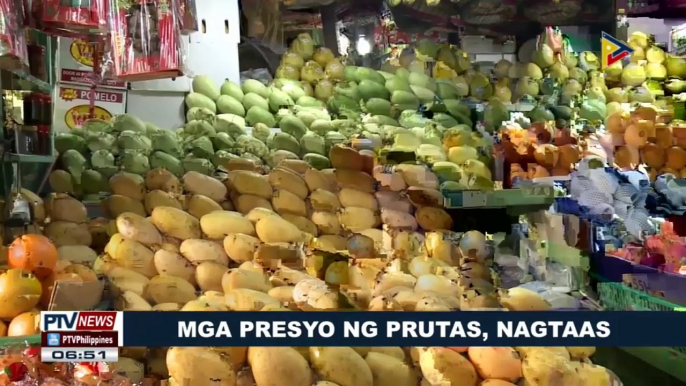 Mga presyo ng prutas, nagtaas