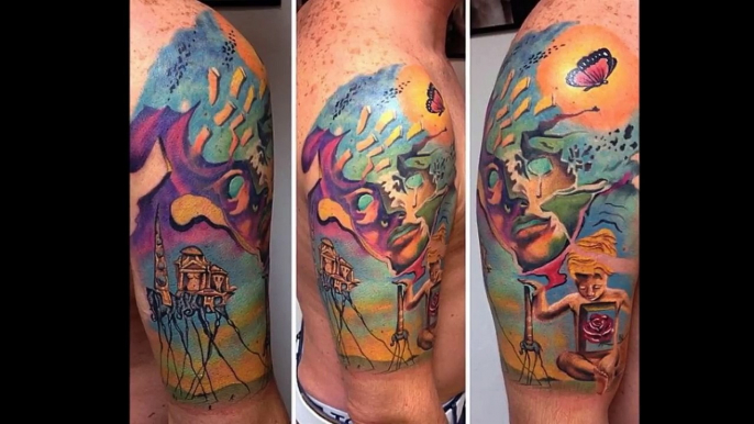 50 Salvador Dali Tattoos For Men-zf0v0ItmKxg