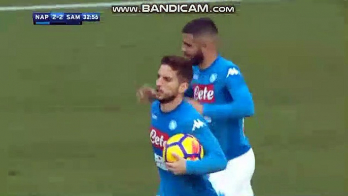 Lorenzo Insigne Goal - Napoli 2-2 Sampdoria 23.12.2017