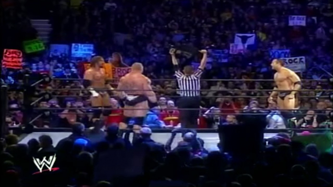 The Rock VS Brock Lesnar VS Triple H - WWE Undisputed Championship - HD - YouTube