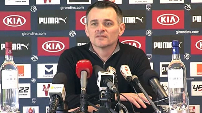 Conférence Willy Sagnol avant Toulouse Bordeaux par Girondins