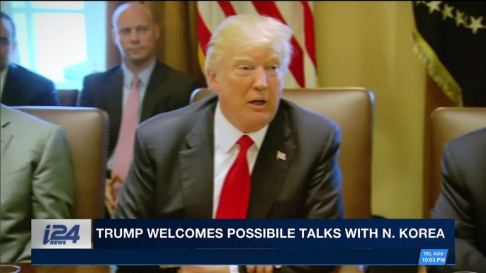 i24NEWS DESK | Trump welcomes possible talks with N. Korea | Wednesday, January 10th 2018