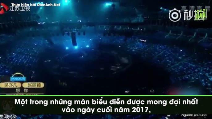 Fan dậy sóng vì Ngô Diệc Phàm và Triệu Lệ Dĩnh quá mức ngọt ngào trên sân khấu chung