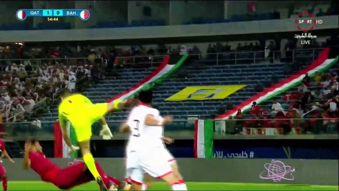 هدف منتخب البحرين (علي جعفر) 1في مرمى منتخب قطر1 خليجي 23 Bahrein1-1Qatar