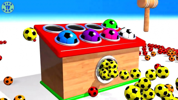 ⚽ Learn Colors For Kids - Wooden Box and Colored Balls To Learn Colors For Children Babies-4Q