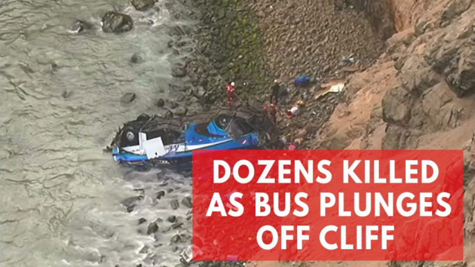 At least 48 killed after bus plunges off 'devil's curve' in Peru