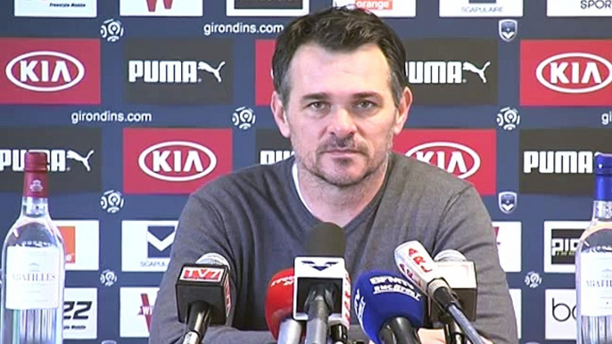 Conférence avant MHSC vs FCGB Willy Sagnol par Girondins